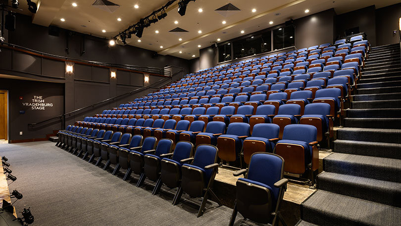 blue theater seats