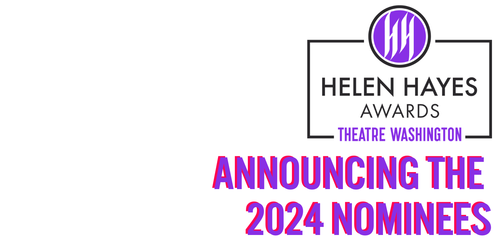 Helen Hayes Awards logo, 2024 Nominees
