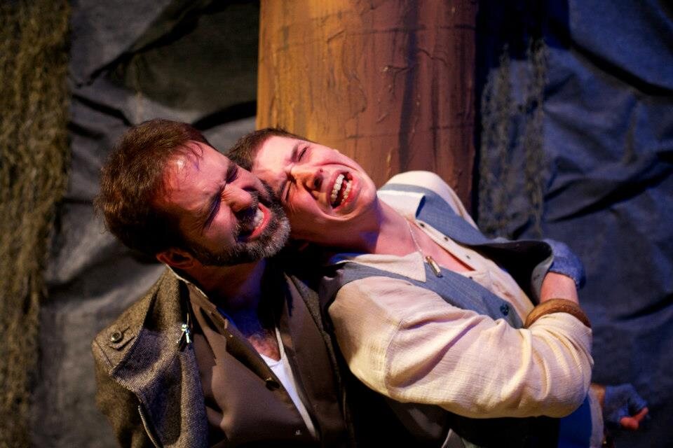 Matthew Pauli and Alex Vaughan in THE PIRATE LAUREATE OF PORT TOWN (Photo Ryan Maxwell Photography) 